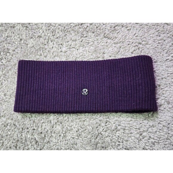 Lululemon Wool Be Cozy Winter Headband Ear Warmer Deep Purple - Picture 1 of 4